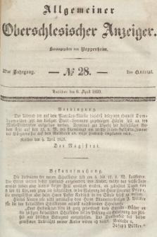 Allgemeiner Oberschlesischer Anzeiger : Blätter zur Besprechung und Förderung provinzieller Interessen zur Belehrung und Unterhaltung. 1839, nr 28