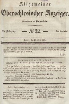 Allgemeiner Oberschlesischer Anzeiger : Blätter zur Besprechung und Förderung provinzieller Interessen zur Belehrung und Unterhaltung. 1839, nr 52