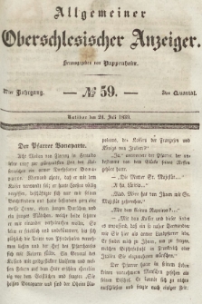 Allgemeiner Oberschlesischer Anzeiger : Blätter zur Besprechung und Förderung provinzieller Interessen zur Belehrung und Unterhaltung. 1839, nr 59