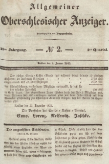 Allgemeiner Oberschlesischer Anzeiger : Blätter zur Besprechung und Förderung provinzieller Interessen zur Belehrung und Unterhaltung. 1840, nr 2