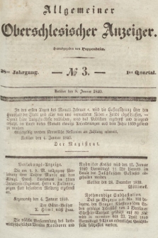 Allgemeiner Oberschlesischer Anzeiger : Blätter zur Besprechung und Förderung provinzieller Interessen zur Belehrung und Unterhaltung. 1840, nr 3
