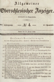 Allgemeiner Oberschlesischer Anzeiger : Blätter zur Besprechung und Förderung provinzieller Interessen zur Belehrung und Unterhaltung. 1840, nr 4