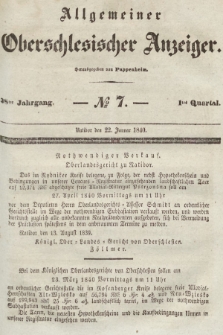 Allgemeiner Oberschlesischer Anzeiger : Blätter zur Besprechung und Förderung provinzieller Interessen zur Belehrung und Unterhaltung. 1840, nr 7