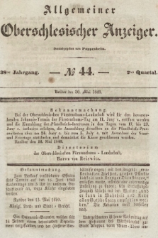 Allgemeiner Oberschlesischer Anzeiger : Blätter zur Besprechung und Förderung provinzieller Interessen zur Belehrung und Unterhaltung. 1840, nr 44