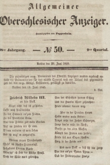 Allgemeiner Oberschlesischer Anzeiger : Blätter zur Besprechung und Förderung provinzieller Interessen zur Belehrung und Unterhaltung. 1840, nr 50