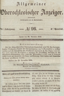 Allgemeiner Oberschlesischer Anzeiger : Blätter zur Besprechung und Förderung provinzieller Interessen zur Belehrung und Unterhaltung. 1840, nr 96