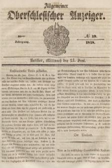 Allgemeiner Oberschlesischer Anzeiger : Blätter zur Besprechung und Förderung provinzieller Interessen zur Belehrung und Unterhaltung. 1848, nr 49