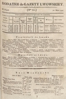 Dodatek do Gazety Lwowskiej : doniesienia urzędowe. 1828, nr 61