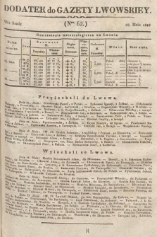 Dodatek do Gazety Lwowskiej : doniesienia urzędowe. 1828, nr 62