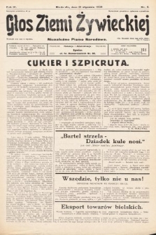 Głos Ziemi Żywieckiej : tygodnik społeczno-narodowy. 1930, nr 4