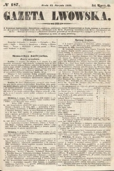 Gazeta Lwowska. 1856, nr 187