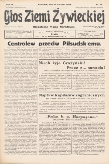 Głos Ziemi Żywieckiej : tygodnik społeczno-narodowy. 1930, nr 29