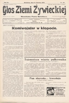 Głos Ziemi Żywieckiej : tygodnik społeczno-narodowy. 1930, nr 30