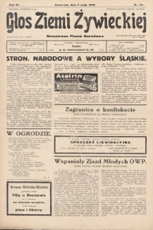 Głos Ziemi Żywieckiej : tygodnik społeczno-narodowy. 1930, nr 35