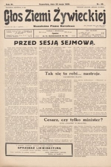 Głos Ziemi Żywieckiej : tygodnik społeczno-narodowy. 1930, nr 39