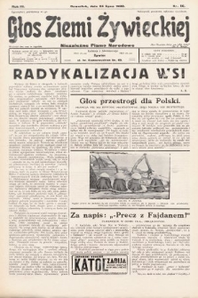 Głos Ziemi Żywieckiej : tygodnik społeczno-narodowy. 1930, nr 56