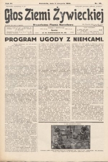 Głos Ziemi Żywieckiej : tygodnik społeczno-narodowy. 1930, nr 59