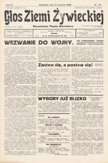 Głos Ziemi Żywieckiej : tygodnik społeczno-narodowy. 1930, nr 63