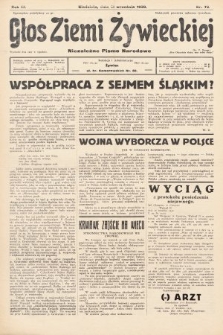 Głos Ziemi Żywieckiej : tygodnik społeczno-narodowy. 1930, nr 73
