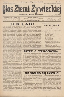 Głos Ziemi Żywieckiej : tygodnik społeczno-narodowy. 1930, nr 84