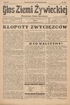 Głos Ziemi Żywieckiej : tygodnik społeczno-narodowy. 1930, nr 92