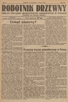 Robotnik Drzewny : organ Związku Robotników Drzewnych w Polsce. 1926, nr 2