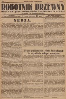 Robotnik Drzewny : organ Związku Robotników Drzewnych w Polsce. 1927, nr  3