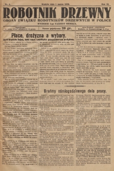 Robotnik Drzewny : organ Związku Robotników Drzewnych w Polsce. 1928, nr 3
