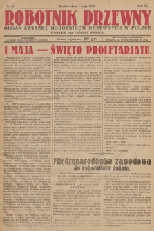 Robotnik Drzewny : organ Związku Robotników Drzewnych w Polsce. 1928, nr 5