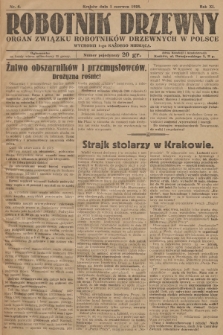 Robotnik Drzewny : organ Związku Robotników Drzewnych w Polsce. 1928, nr 6