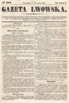 Gazeta Lwowska. 1856, nr 202
