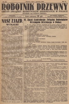 Robotnik Drzewny : organ Związku Robotników Drzewnych w Polsce. 1928, nr 12