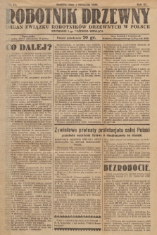 Robotnik Drzewny : organ Związku Robotników Drzewnych w Polsce. 1929, nr 11