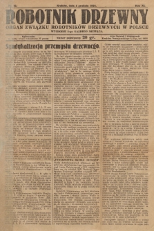 Robotnik Drzewny : organ Związku Robotników Drzewnych w Polsce. 1929, nr 12