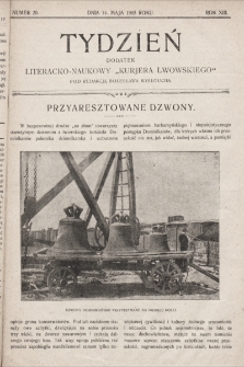Tydzień : dodatek literacko-naukowy „Kurjera Lwowskiego”. 1905, nr 20