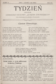 Tydzień : dodatek literacko-naukowy „Kurjera Lwowskiego”. 1905, nr 23