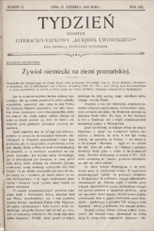 Tydzień : dodatek literacko-naukowy „Kurjera Lwowskiego”. 1905, nr 26