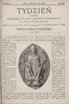Tydzień : dodatek literacko-naukowy „Kurjera Lwowskiego”. 1905, nr 38