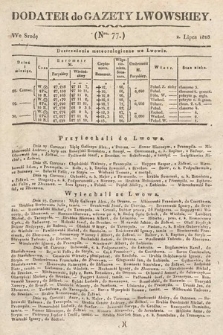 Dodatek do Gazety Lwowskiej : doniesienia urzędowe. 1828, nr 77