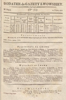 Dodatek do Gazety Lwowskiej : doniesienia urzędowe. 1828, nr 78