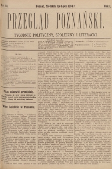 Przegląd Poznański : tygodnik polityczny, społeczny i literacki. 1894, nr 14