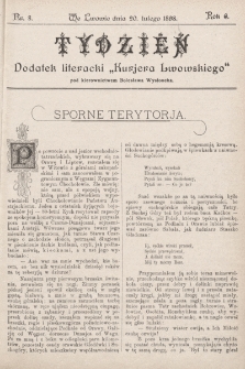 Tydzień : dodatek literacki „Kurjera Lwowskiego”. 1898, nr 8