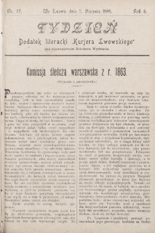 Tydzień : dodatek literacki „Kurjera Lwowskiego”. 1898, nr 32