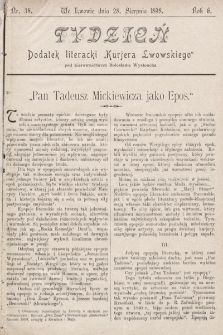 Tydzień : dodatek literacki „Kurjera Lwowskiego”. 1898, nr 35