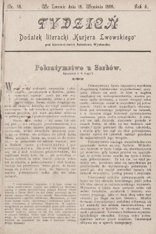 Tydzień : dodatek literacki „Kurjera Lwowskiego”. 1898, nr 38