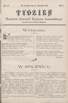 Tydzień : dodatek literacki „Kurjera Lwowskiego”. 1898, nr 48