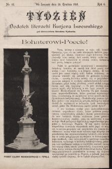 Tydzień : dodatek literacki „Kurjera Lwowskiego”. 1898, nr 52