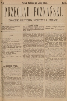 Przegląd Poznański : tygodnik polityczny, społeczny i literacki. 1895, nr 5
