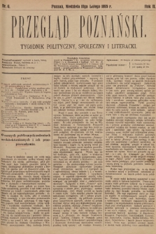 Przegląd Poznański : tygodnik polityczny, społeczny i literacki. 1895, nr 6