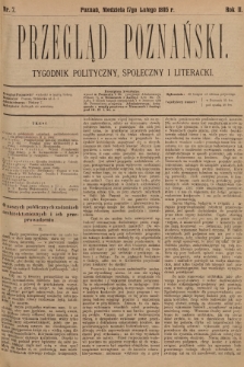 Przegląd Poznański : tygodnik polityczny, społeczny i literacki. 1895, nr 7